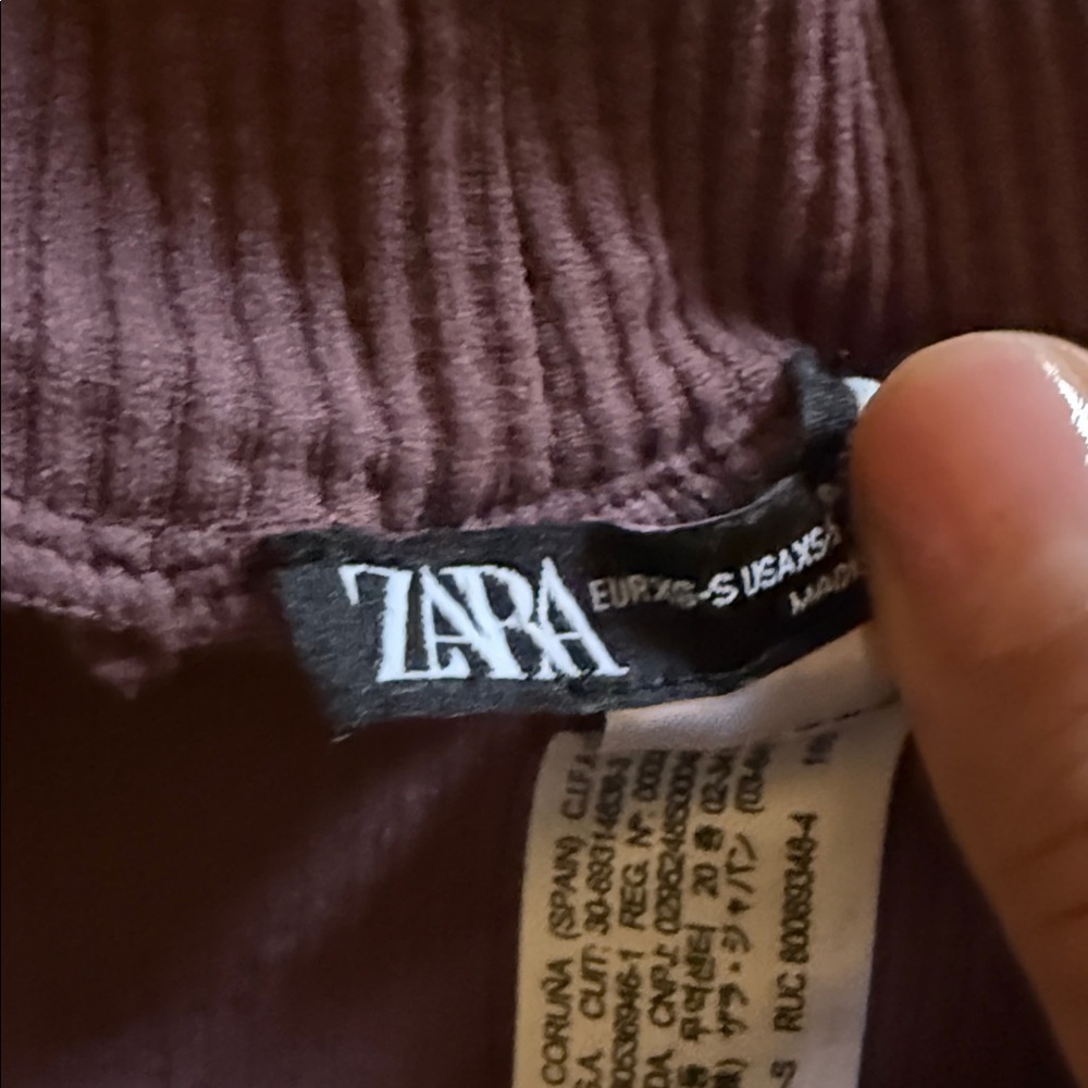 Zara High Neck Ribbed Tank Top - Rich Purple - Picture 4 of 4